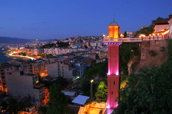Historical Elevator in Izmir, connecting Karataş and Halil Rıfat Pasha areas